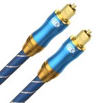 Cable optique cble optique audio numrique toslink cble fibre optique spdif pour home cinma, barre ...