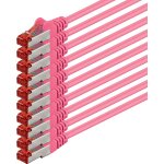 Cble patch rseau pimf sstp cat6 a double blindage avec 2 prises rj45 2, 0m - magenta 10 stck[cab9164186] ...