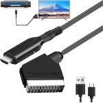 Câble péritel vers hdmi : adaptateur convertisseur hd audio vidéo vers 1080p / 720p avec câble convient ... Câble péritel vers hdmi : adaptateur convertisseur hd audio vidéo vers 1080p / 720p avec câble convient ...