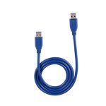 C�ble portable usb 3. 0 type a m�le vers m�le m / m m2m, bleu solide, 3 pieds / 1m, rallonge pour ordinateur, ...