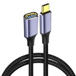 Cble professionnel de type c vers usb 3. 0 a mle vers femelle, adaptateur otg pour ordinateur portable, ...