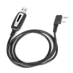 Cble de programmation usb  2 broches, accessoires pour talkie - walkie uv - 5r