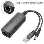 Cble de puissance active poe 12 - 48v, 100 / 100mbps, ethernet, pour camra ip, 1 pice