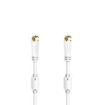 C��ble de raccord. sat, f. m��le f - f. m��le f, dor�, 7, 5 m, 100 db