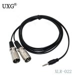 C�ble de raccordement xlr m�le vers double xlr m�le, 3. 5mm, s�parateur pour microphones, haut parleurs, ...
