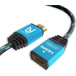 Premium cble de rallonge hdmi 5m, hdmi 2. 0b, uhd a 60 hz (sans rats), hdr, 3d, arc, l'extension[gbp6270738] ...