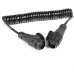 Cble de rallonge spirale remorque 13  13 broches mle et mle 8 fils, longueur travail 3, 1 m (longueur ...
