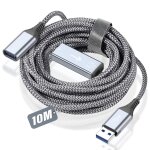 Cble rallonge usb 3. 0 [10m] cble extension mle a vers femelle a 5gbps compatible avec computer, cl ...