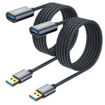 C�ble rallonge usb 3. 0, [2 pi�ces 2m] c�ble extension usb 3. 0 m�le a vers femelle a 5 gbps compatible ...