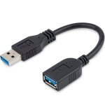 Cble rallonge usb 3. 0 super speed, cble d'extension usb type a mle femelle, haute vitesse 5 gbps ...