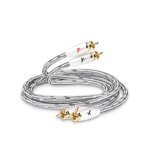 Cble rca, cble audio stro 2 x 2 cinch haute qualit audiophile hifi  deux voies (des canaux gauche ...