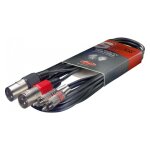 C�ble rca - xlr st�r�o stagg stc3cmxm 3 m�tres