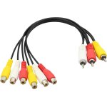 Câble répartiteur 3 rca mâle vers 6 rca femelle, câble d'extension adaptateur répartiteur audio vidéo ... Câble répartiteur 3 rca mâle vers 6 rca femelle, câble d'extension adaptateur répartiteur audio vidéo ...