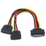 Cble rpartiteur d'alimentation sata en y pour disque dur hdd ssd, cble d'alimentation femelle, 15 ...