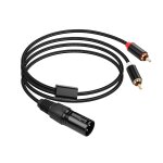 C�ble r�partiteur xlr vers 2 rca y asym�trique dual rca vers xlr m�le y c�ble de microphone pour amplificateur ...