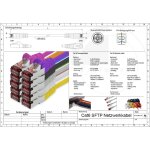 Cble rseau cat. 6 1m magenta - 10 x cble ethernet lankabel cat6 cble rseau lan sftp pimf patch cable ...