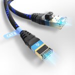 Cble rseau cat 8. 1 - 1 mtres, cble lan 40 gbps, cble patch ethernet gigabit rj45, gaine nylon avec ...