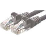 Câble réseau cat6 cat 6 - 1x 0, 5m - rj45 ethernet lan dsl routeur modem - gris Câble réseau cat6 cat 6 - 1x 0, 5m - rj45 ethernet lan dsl routeur modem - gris