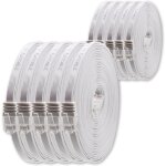 Cble rseau cat6 cat 6 plat flat slim 10x 1m - rj45 ethernet lan dsl routeur modem - blanc[video2665] ...
