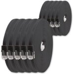 C�ble r�seau cat6 cat 6 plat flat slim 10x 2m - rj45 ethernet lan dsl routeur modem - noir[video2722] ...