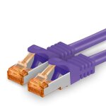 Cble rseau cat7 cat 7 10 gb / s sftp 1x 10m - rj45 ethernet lan dsl routeur modem - violet[shu06839] ...