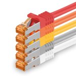 Câble réseau cat7 cat 7 10 gb / s sftp 5x 1, 5m - rj45 ethernet lan dsl routeur modem - 5 couleurs 01[cable068 ... Câble réseau cat7 cat 7 10 gb / s sftp 5x 1, 5m - rj45 ethernet lan dsl routeur modem - 5 couleurs 01[cable068 ...