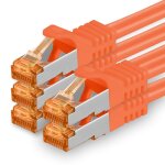 Cble rseau cat7 cat 7 10 gb / s sftp 5x 7, 5m - rj45 ethernet lan dsl routeur modem - orange[shu06849] ...