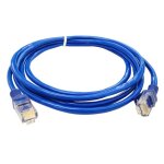 C�ble r�seau ethernet bleu cat5e, 8 m, pour ordinateur, modem, routeur, internet, lan