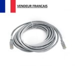 Cble rseau ethernet rj45 5m cat routeur modem ordinateur pc box internet