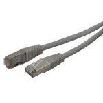 C�ble r�seau rj45 blind� adsl 15. 00m cat. 5e gris