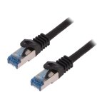 Cable reseau rj45 male s - ftp cat 6a noir - 7. 5m Cable reseau rj45 male s - ftp cat 6a noir - 7. 5m