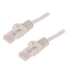 Cable reseau rj45 male u - utp cat. 5e gris - 1. 5m