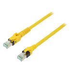 Cable reseau rj45 prise male sftp cat 6 jaune 5m - 1 prise rj45 mobile