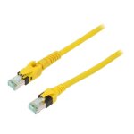 Cable reseau rj45 prise male sftp cat 6 jaune 7. 5m - 1 prise rj45 mobile