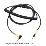 Câble à ressort pour écouteurs, 3. 5mm, pour sennheiser hd598 hd558 hd518 Câble à ressort pour écouteurs, 3. 5mm, pour sennheiser hd598 hd558 hd518