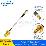 Câble rg316 sma vers mmcx, ecrou femelle rp - sma vers prise mâle mmcx, antenne wifi a angle droit et ... Câble rg316 sma vers mmcx, ecrou femelle rp - sma vers prise mâle mmcx, antenne wifi a angle droit et ...