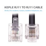 Câble rj11 de 3 m, rallonge adsl, cordon téléphonique, connecteur internet bt haut débit, mâle vers mâle, ... Câble rj11 de 3 m, rallonge adsl, cordon téléphonique, connecteur internet bt haut débit, mâle vers mâle, ...