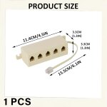 Cable rj11, adaptateur pour 1 entrée et 5 sorties, adaptateur téléphone rj11 6p4c, répartiteur téléphonique ... Cable rj11, adaptateur pour 1 entrée et 5 sorties, adaptateur téléphone rj11 6p4c, répartiteur téléphonique ...