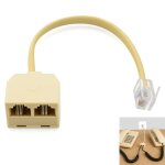 Cable rj11 adaptateur, rpartiteur de tlphone rj11 avec cble, adaptateur telephone fixe pour box[z4634] ...