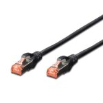 C�ble rj45 droit cat6 blinde 0, 5m noir connectland