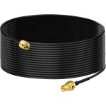 Cble rp - sma rallonge antenne wifi 10m rg174 mle  femelle montage en saillie pour routeur wi - fi ...