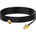 Cable rp - sma rallonge antenne wifi 2m adaptateur de rp - sma mle  femelle rg174 pour extension telesurveil ...