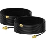 Cable rp - sma rallonge antenne wifi 5m adaptateur de rp - sma mle  femelle rg174 pour extension telesurveil ...