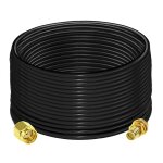 C�ble rp sma rg58 49. 2ft (15m) rp sma c�ble d'extension femelle � m�le 50ohm pour antenne radio rf wifi ...