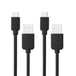 C�ble pour samsung galaxy, huawei, xiaomi, lg, htc et autres smartphone 2 pcs 1 m haute vitesse micro ...