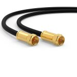Cble sat premium 5m - cble coaxial connecteur f classe a + - cble antenne fiche f pour tv, routeur ...