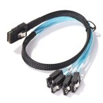 Cble sata mini - sas sff - 8687  4, pour cartes raid sas 4i sff8087, cble pour disque dur de 50cm