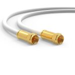 C�ble satellite satellite satellite 12, 5 m - fiche f - c�ble d'antenne num�rique coaxial classe a + ...