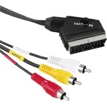 Câble scart av commutable scart vers rca adaptateur convertisseur euro connecteur convertisseur s - video ... Câble scart av commutable scart vers rca adaptateur convertisseur euro connecteur convertisseur s - video ...