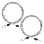 Câble de sécurité en fil d'acier tressé, 2 pièces, pour vélo, cyclisme, scooter, garde - bagages, serrure ... Câble de sécurité en fil d'acier tressé, 2 pièces, pour vélo, cyclisme, scooter, garde - bagages, serrure ...